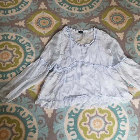 Fox sky blue boho with cami under long sleeve - Picture 2 of 8